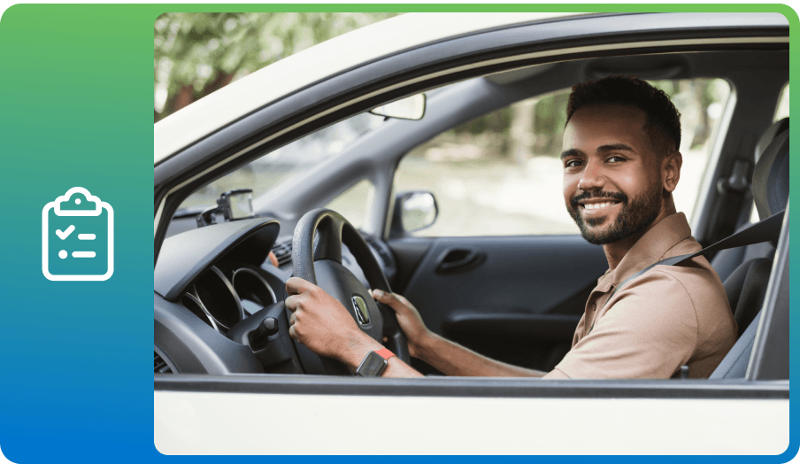 Man sitting in Car
