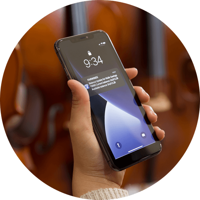 FAIRWINDS phone alert.