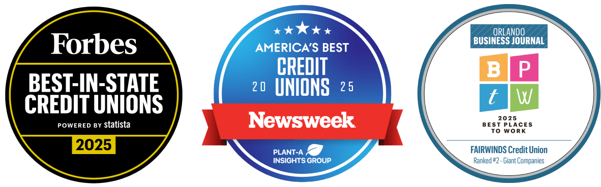 OBJ BPTW, Newsweek 2025, & Forbes Best in State Credit Unions Award