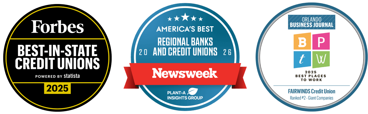 OBJ BPTW, Newsweek 2026, & Forbes Best in State Credit Unions Award