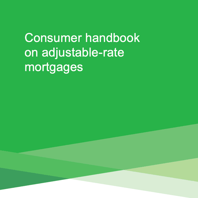 Consumer Handbook on ARMs Cover